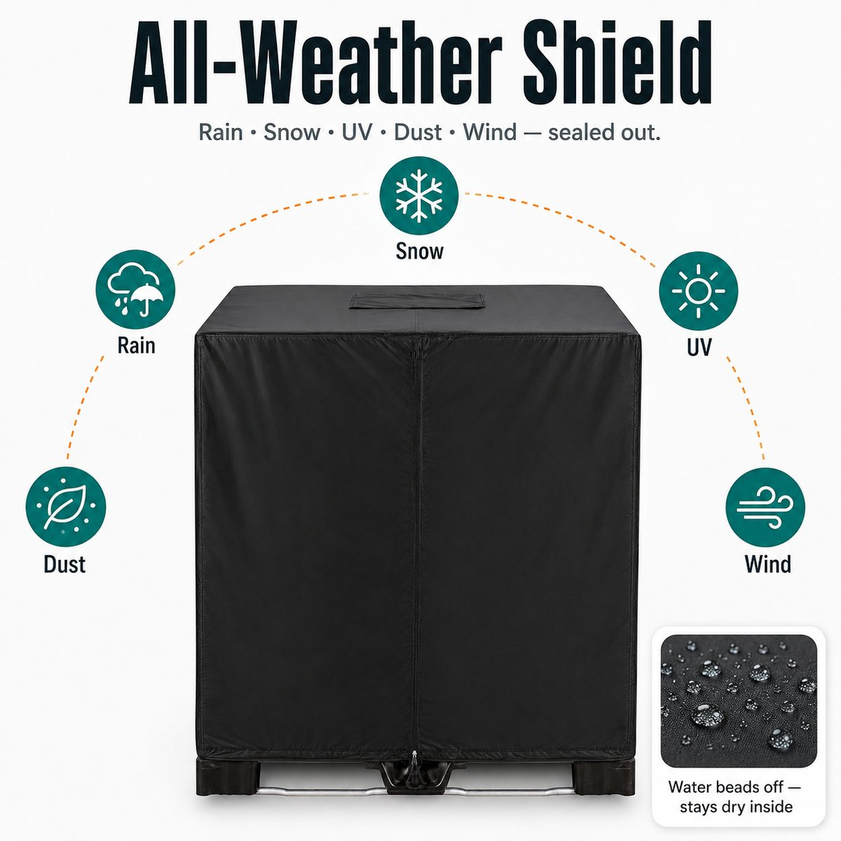 TankDefender – Heavy-Duty Outdoor Water Tank Cover