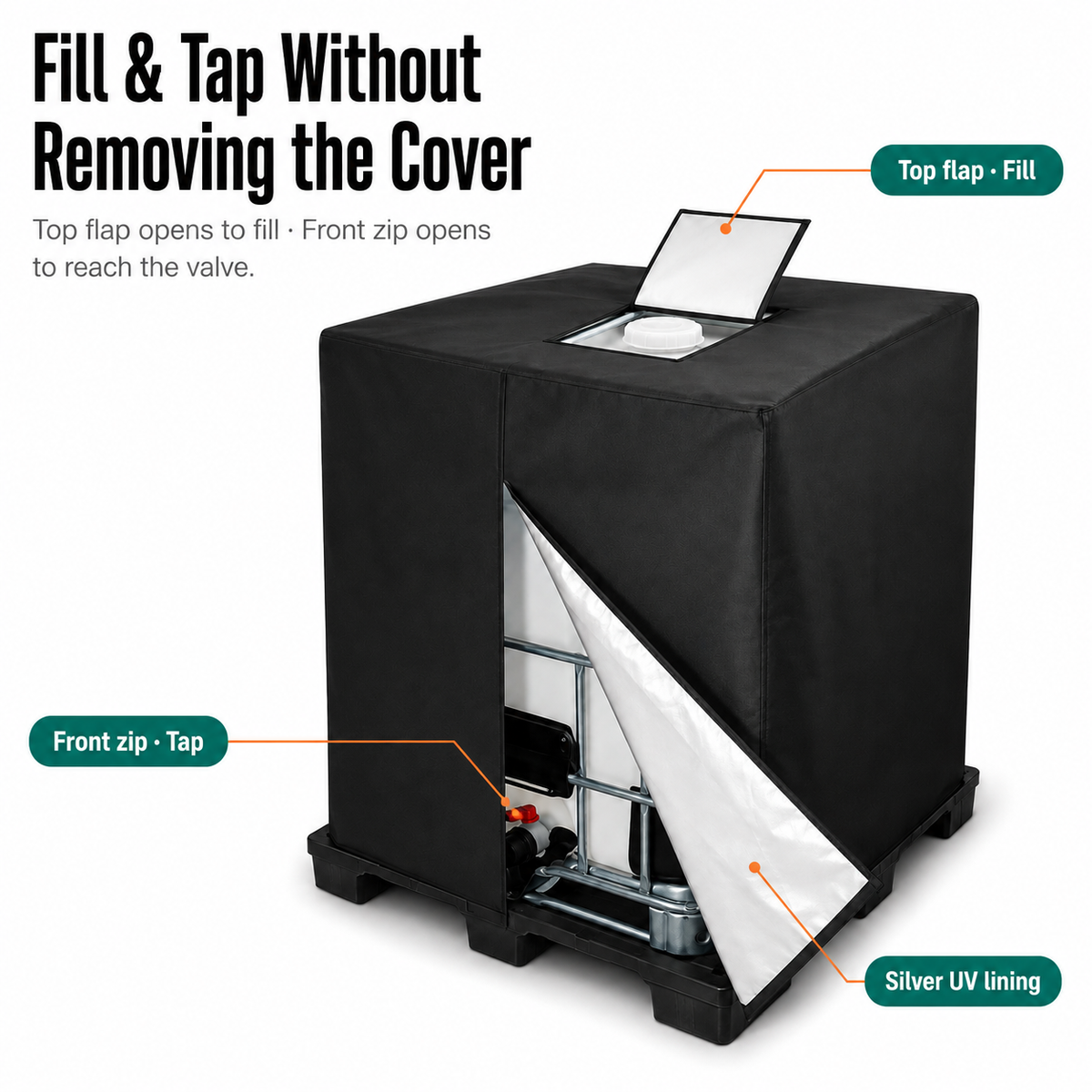 TankDefender – Heavy-Duty Outdoor Water Tank Cover