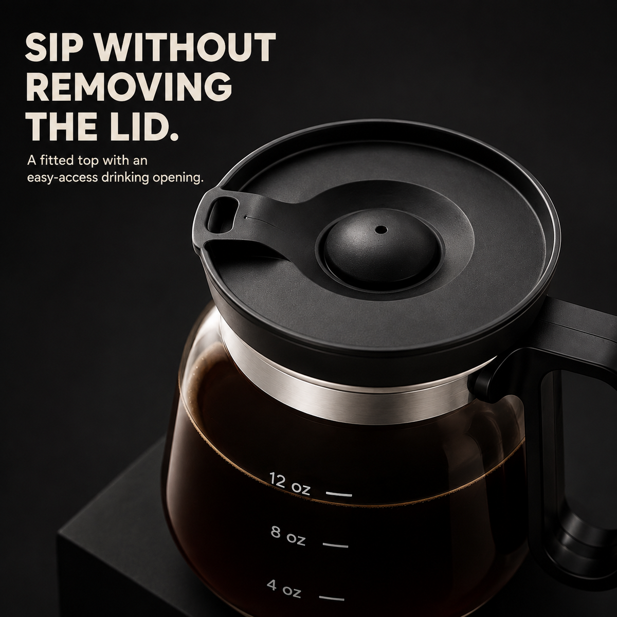 CaféPot – Unique Glass Coffee Mug
