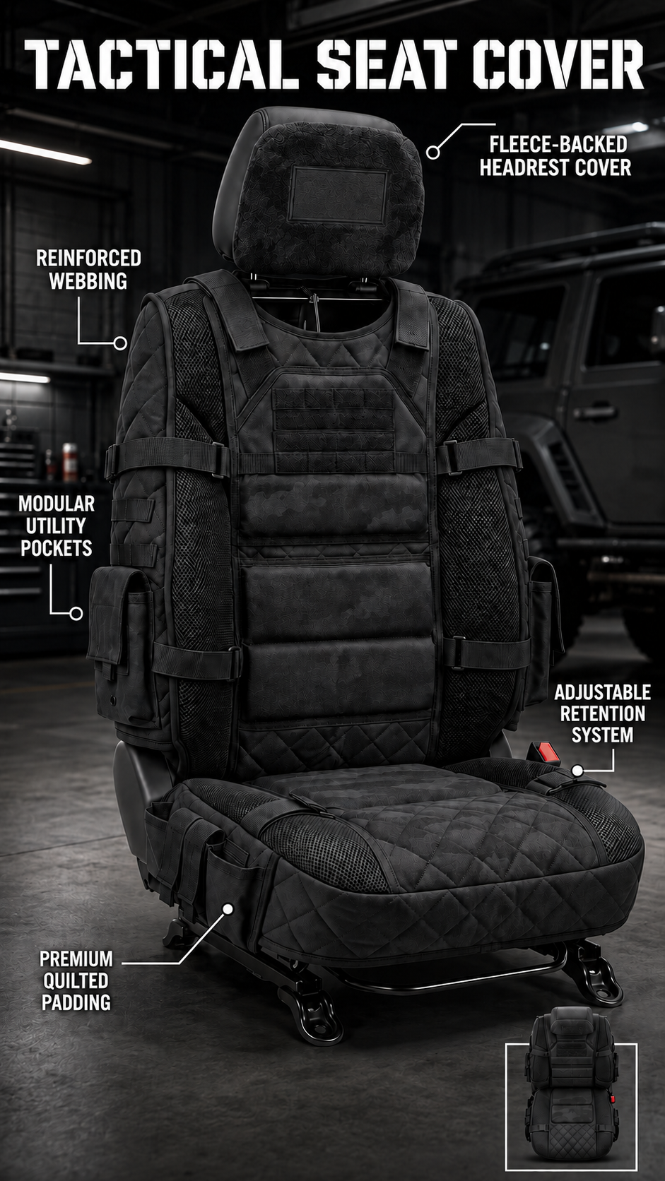 RoadVanta – Rugged Tactical Truck Seat Cover