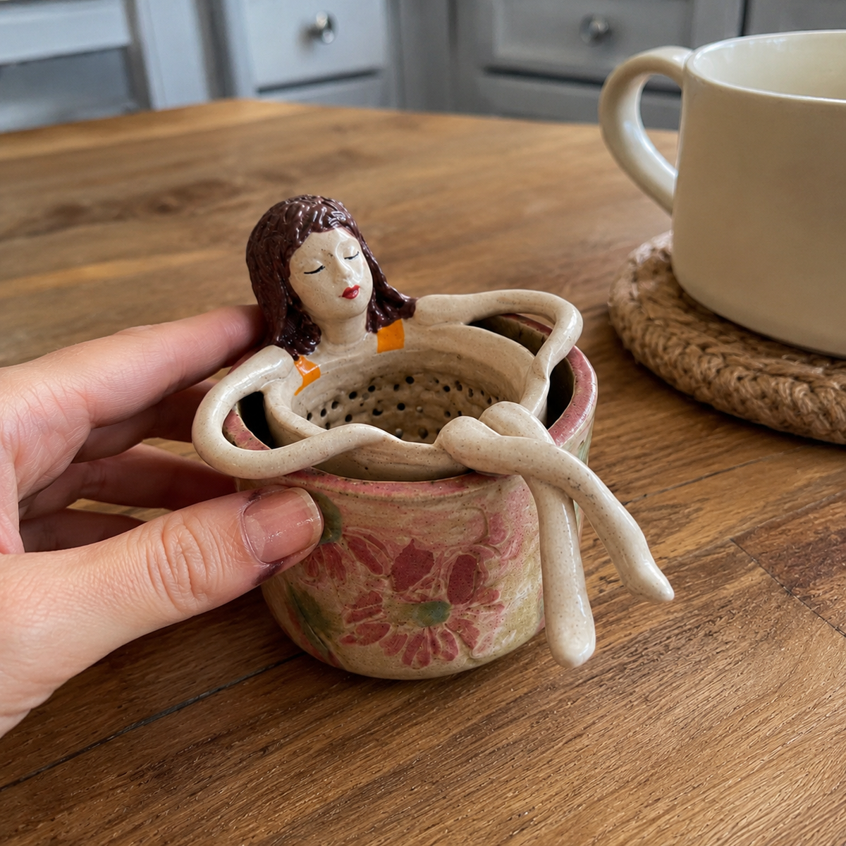 BrewMuse – Artistic Sitting Lady Tea Infuser