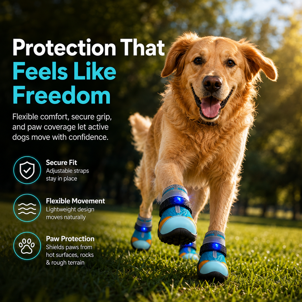 PawGlow – LED Comfort Dog Boots