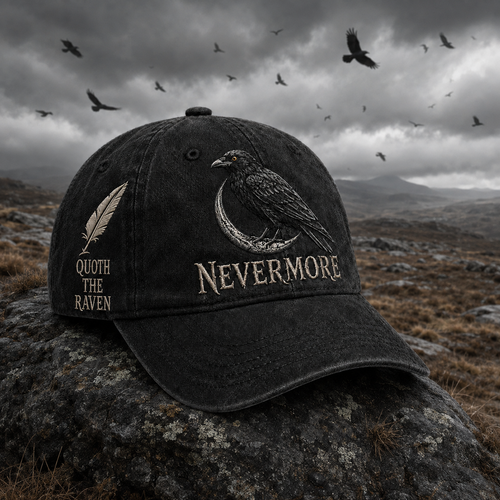 RavenMyst – Gothic Bird Lover Baseball Cap