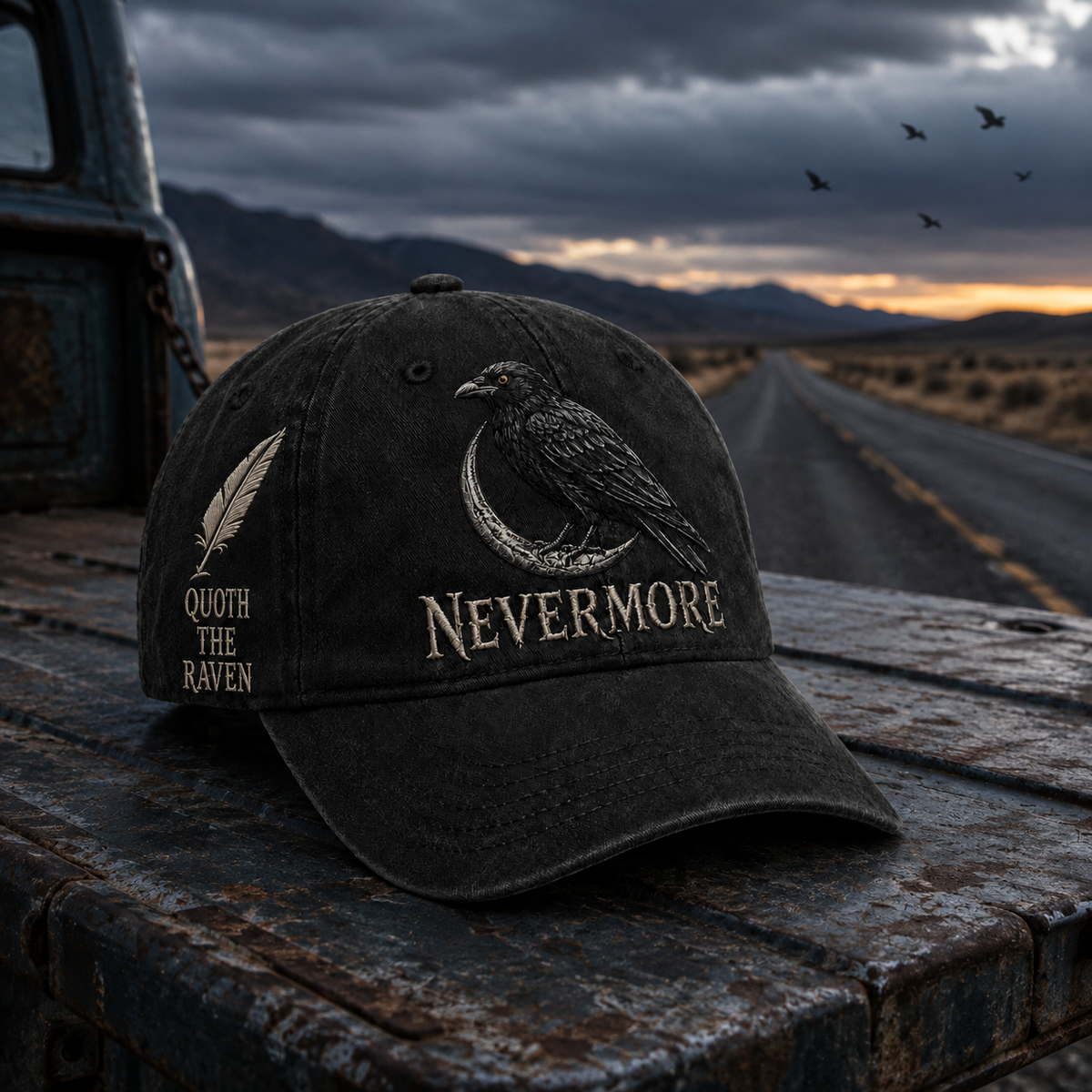 RavenMyst – Gothic Bird Lover Baseball Cap