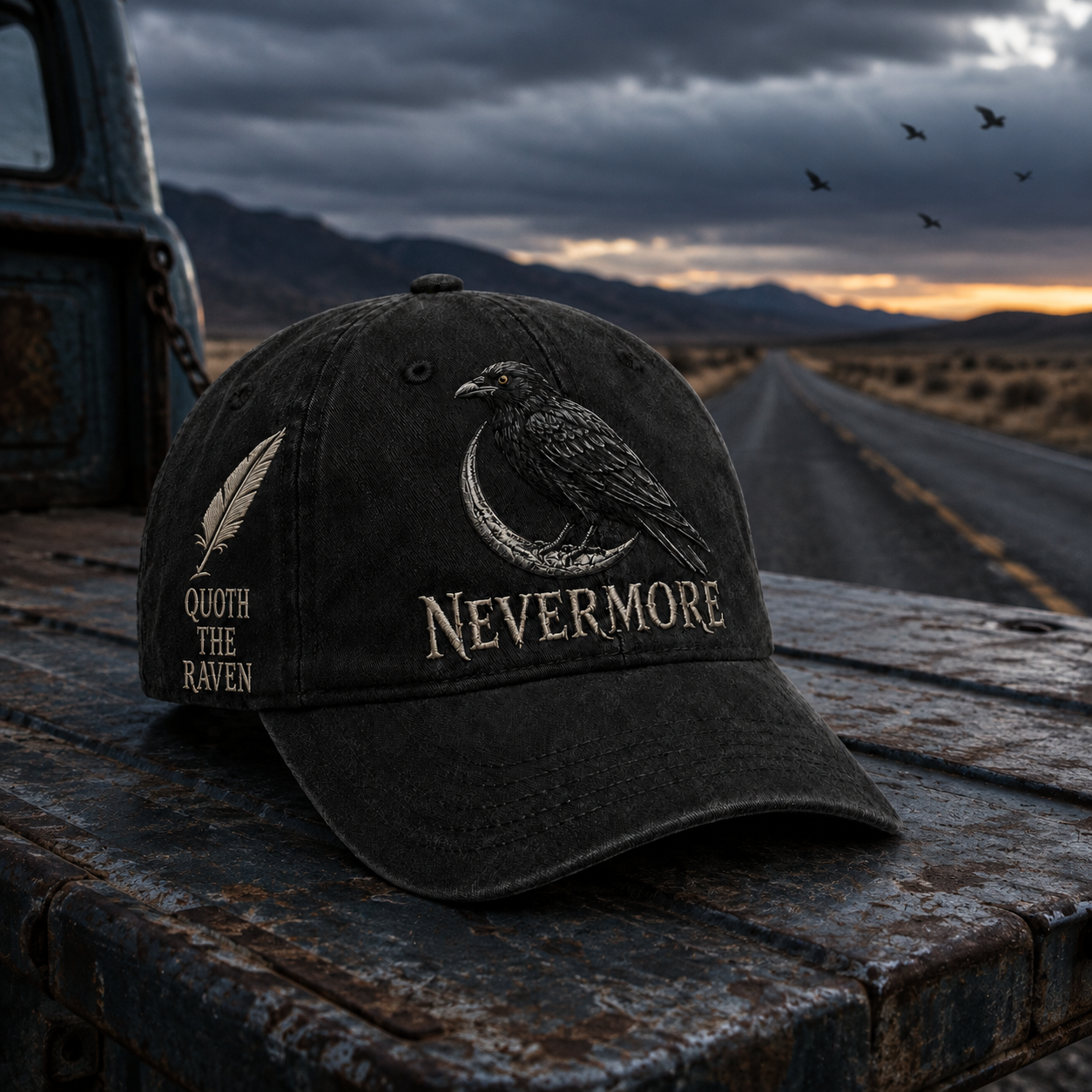 RavenMyst – Gothic Bird Lover Baseball Cap