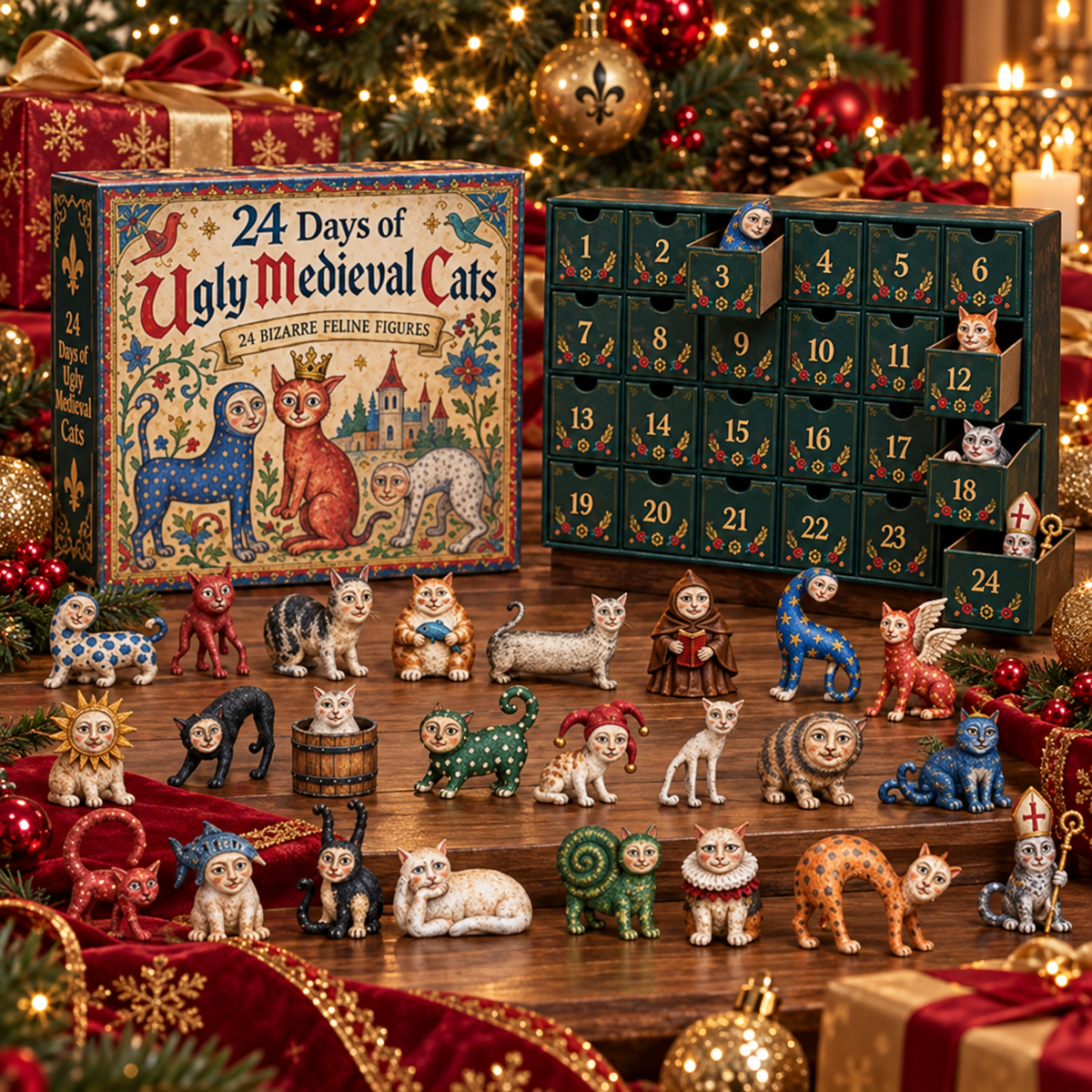 CatRealm – 24-Day Medieval Cat Collectible Calendar