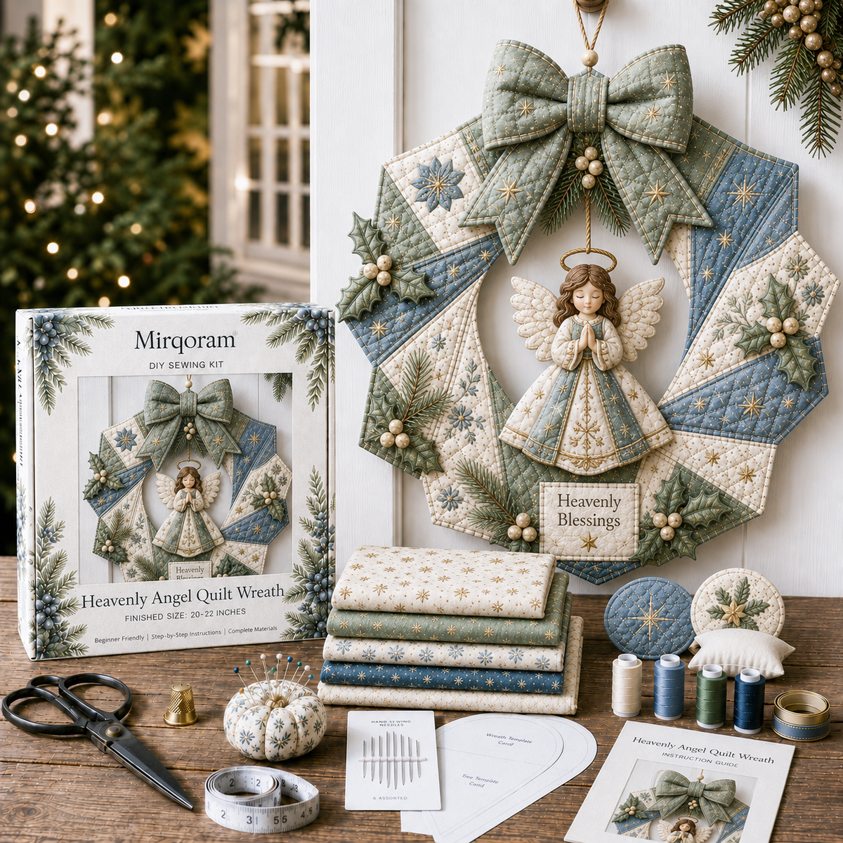ChristmasCraft – Festive Fabric Wreath Making Kit