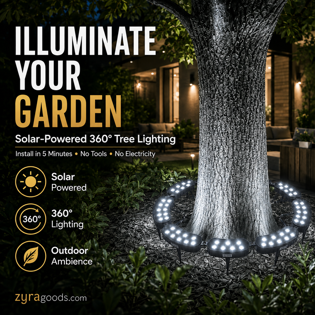 GardenHalo – LED Tree & Column Landscape Light