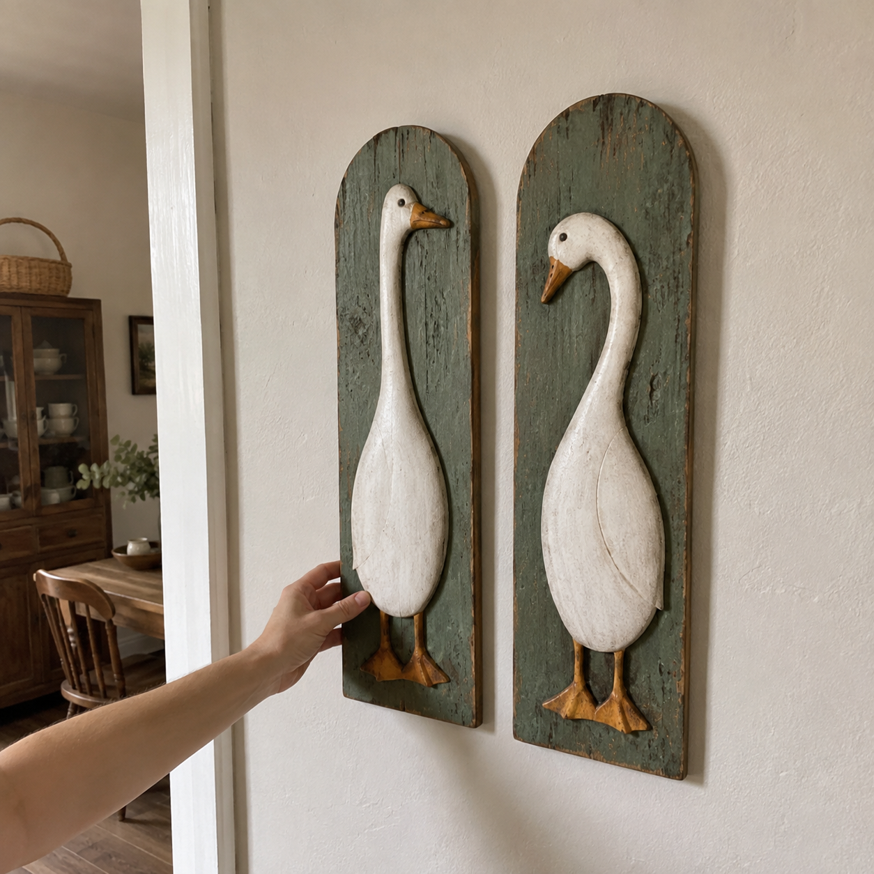 HeritageFlock – Rustic Vintage Goose Wall Art