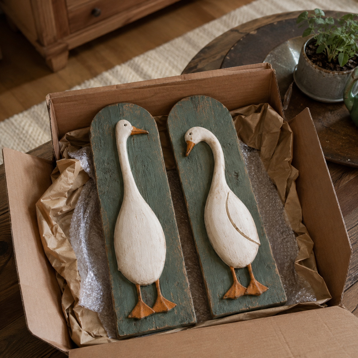HeritageFlock – Rustic Vintage Goose Wall Art