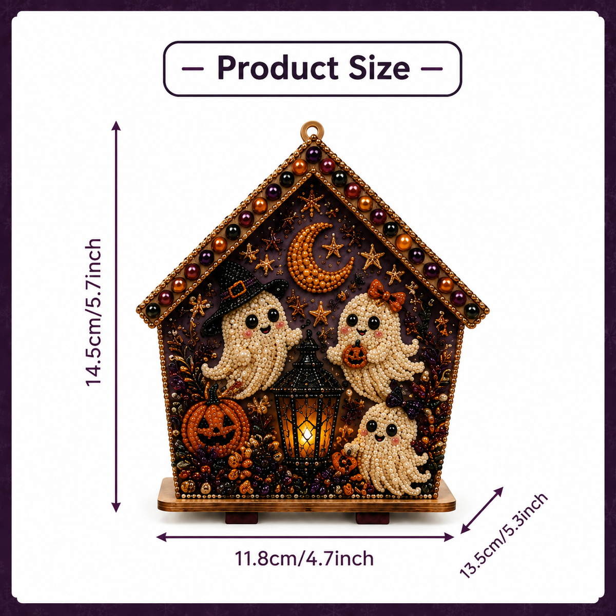 GhostHaven – 3D Haunted Cottage Rhinestone Kit
