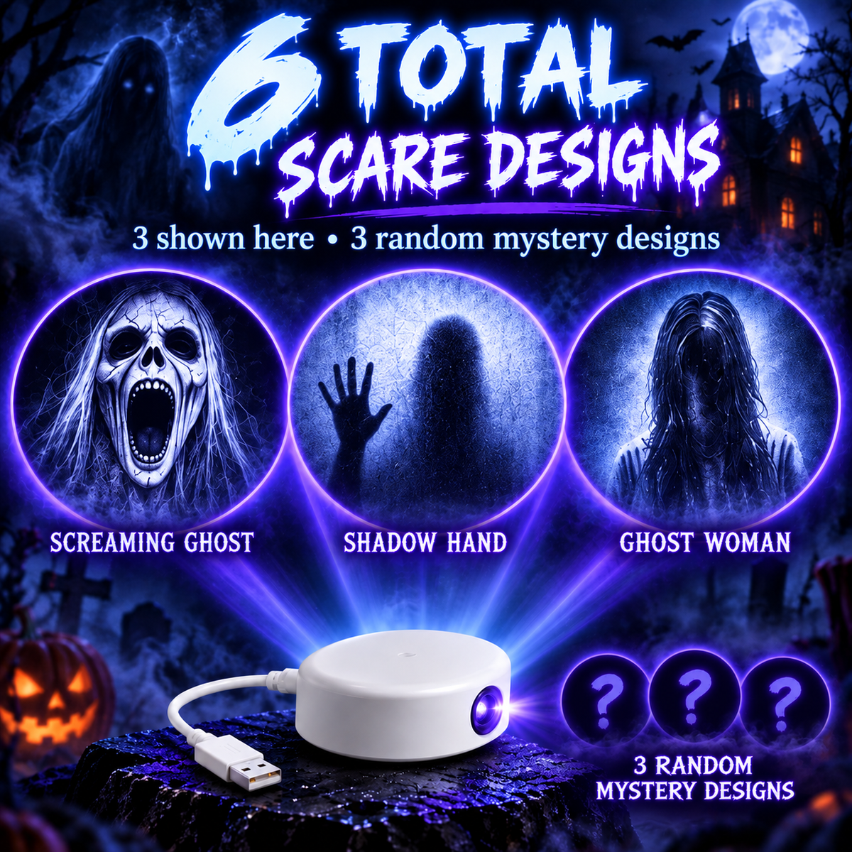 SpecterShine – Halloween Scene Projection Light