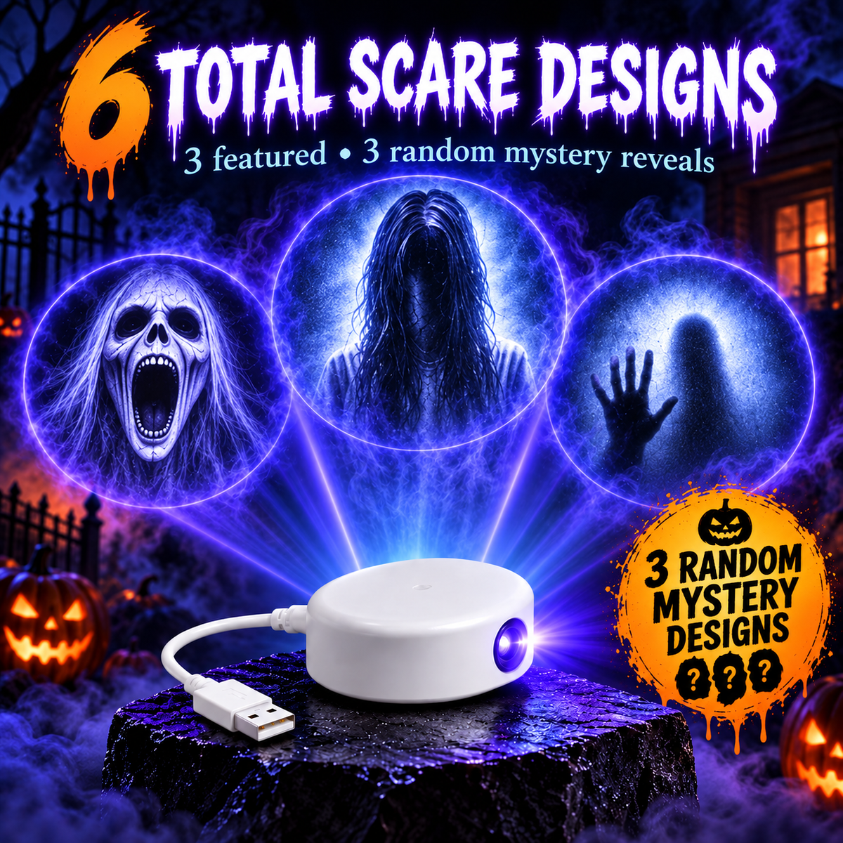 SpecterShine – Halloween Scene Projection Light