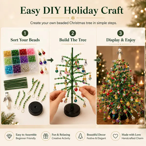 FestiveBeads – DIY Mini Christmas Tree Kit