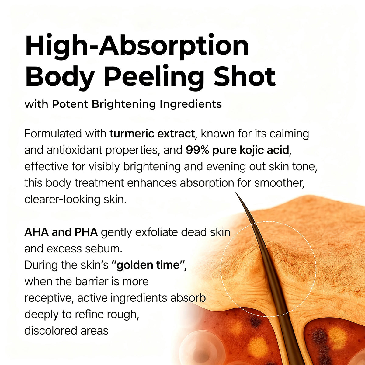 GlowPeel – Keratin Care Kojic Acid Turmeric Body Peeling Spray
