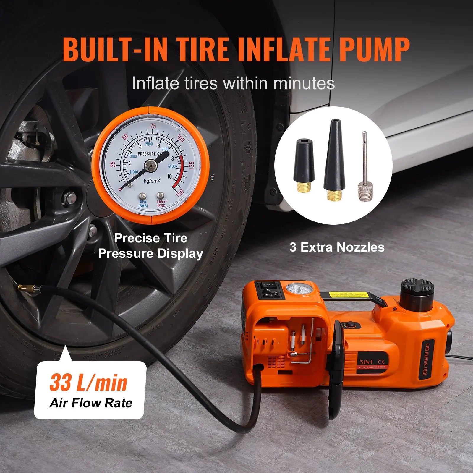 PowerLift – 5 Ton Electric Car Jack Kit