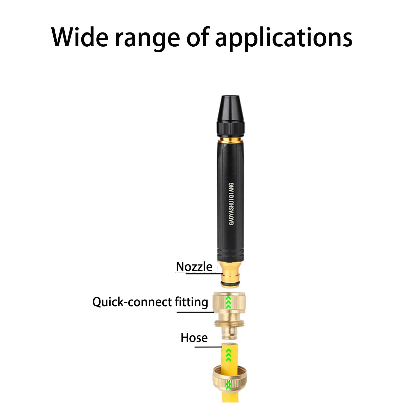 BlastFlow – Brass Pressure Hose Nozzle