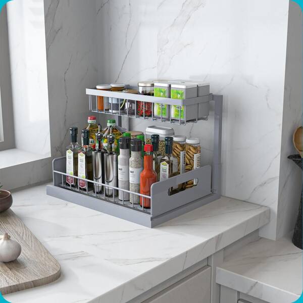 SinkStack – 2-Tier Pull-Out Under Sink Organizer