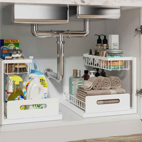 SinkStack – 2-Tier Pull-Out Under Sink Organizer