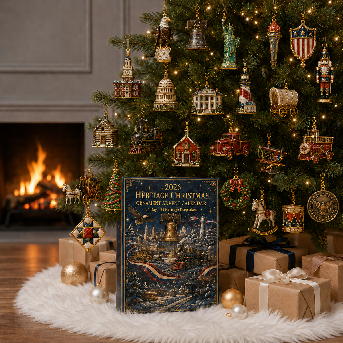 LibertyHeirloom – America 250th Anniversary Ornament Set