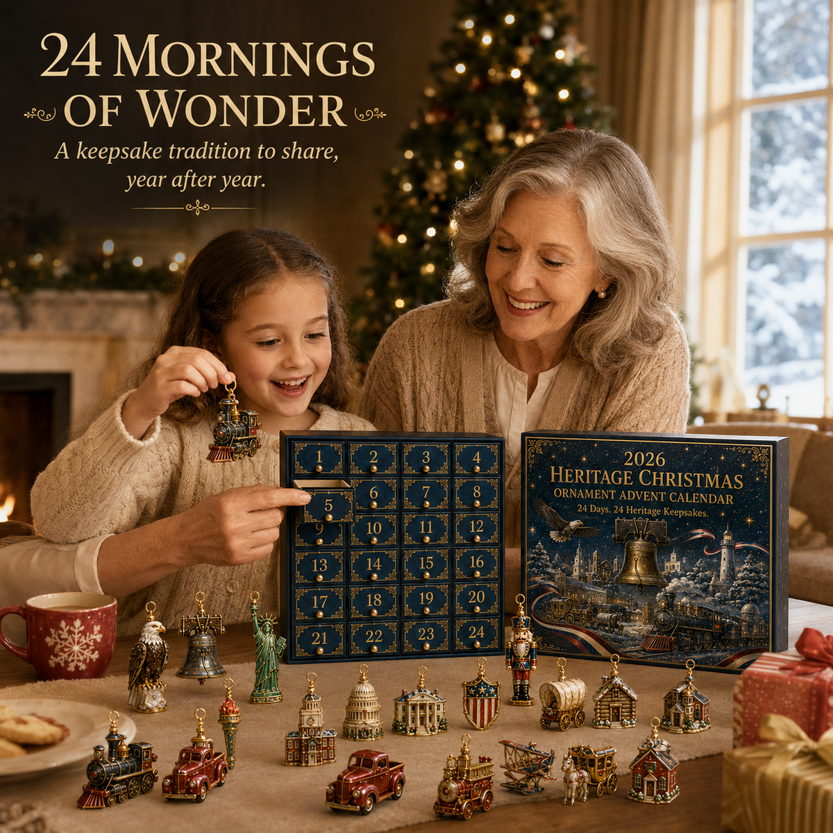 LibertyHeirloom – America 250th Anniversary Ornament Set
