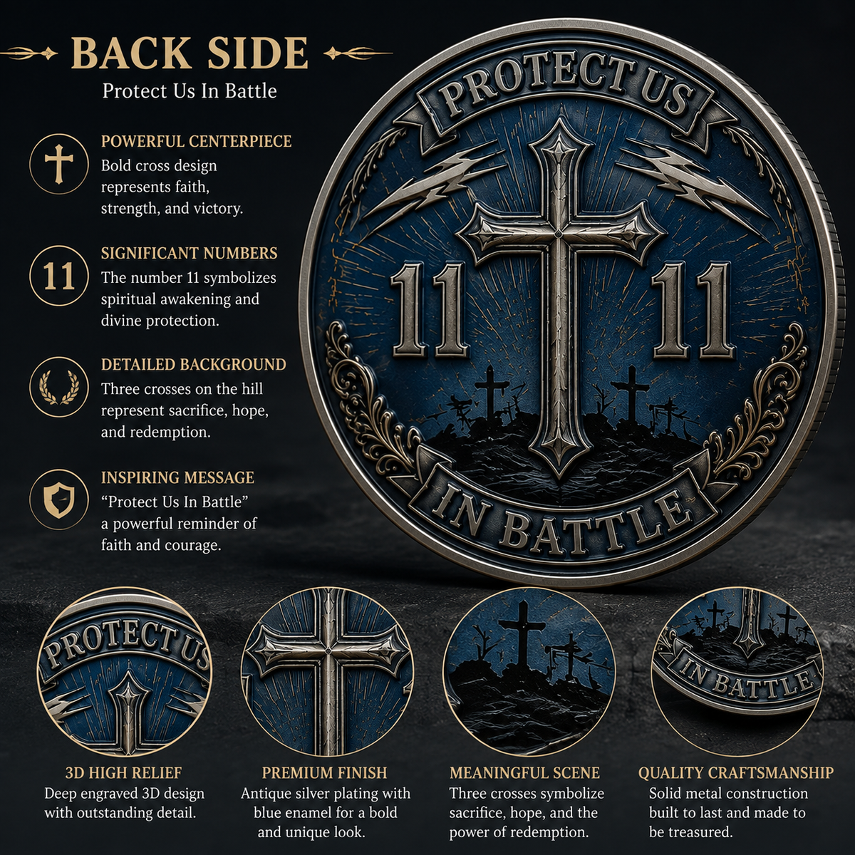 FaithGuardian – Saint Michael Challenge Coin