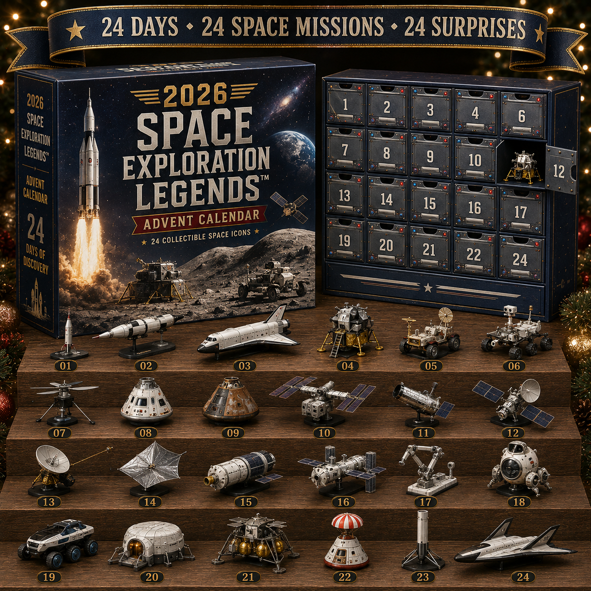CosmicCrew – 24-Day Collectible Space Advent Calendar