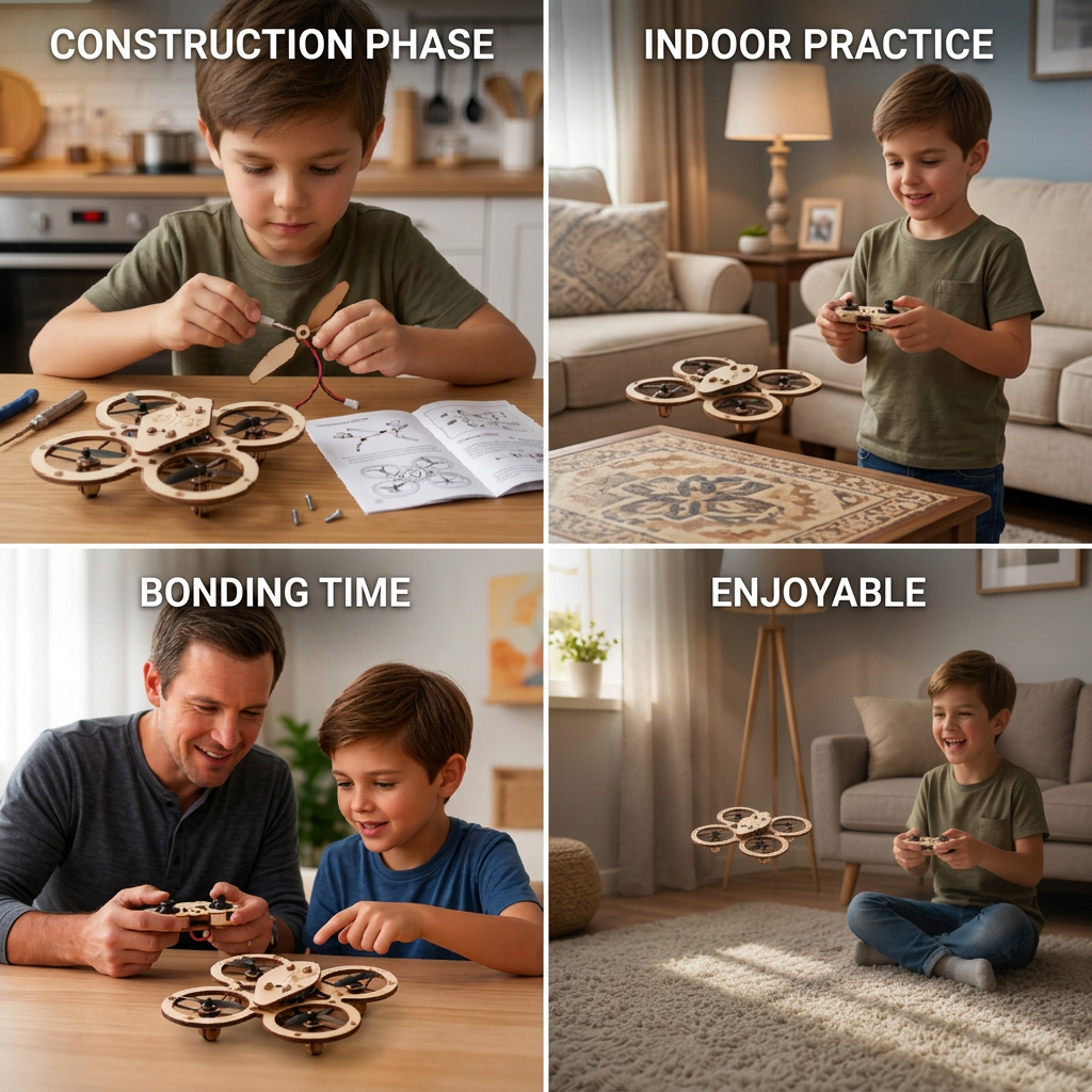 FlightCraft – Wooden RC Quadcopter DIY Kit