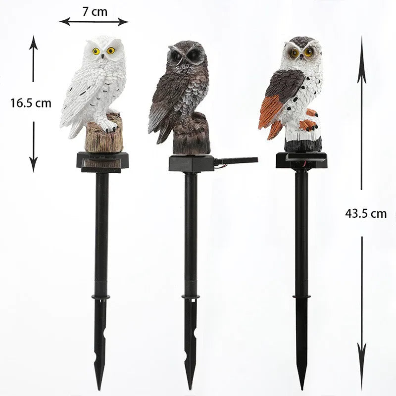 GlowGuard – Solar Owl Garden Light