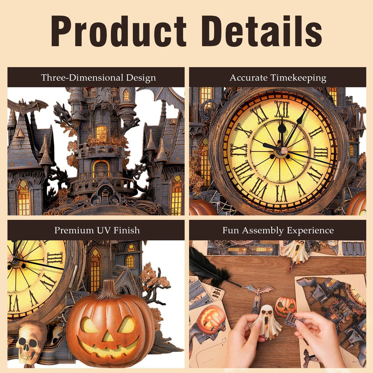WitchTower – Haunted Castle Halloween Wall Clock