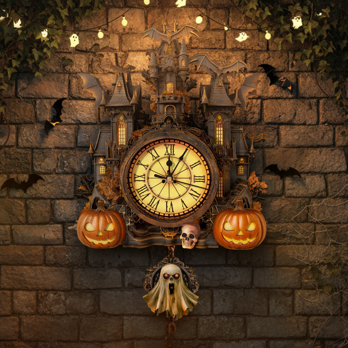 WitchTower – Haunted Castle Halloween Wall Clock