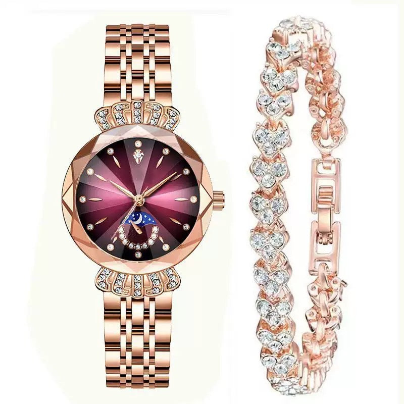 Celestia – Sparkling Star & Moon Women's Watch