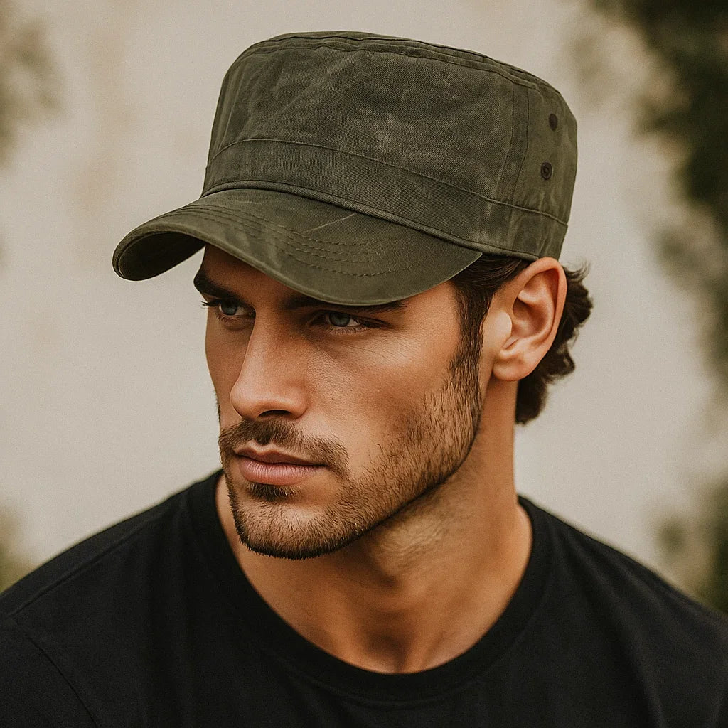 RuggedVelle – Frontier Cadet Waxed Canvas Cap