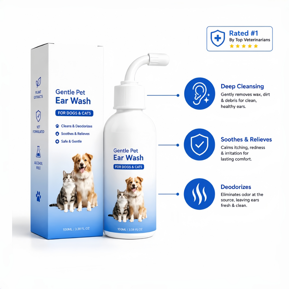 PawCare – Deep-Cleansing Pet Ear Wash