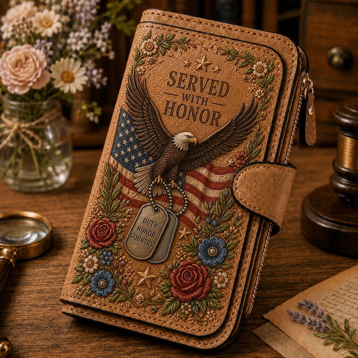 HealingBloom – Floral Retirement Gift Wallet