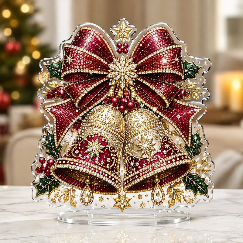 ChristmasGleam – Jeweled Bow Diamond Painting Kit