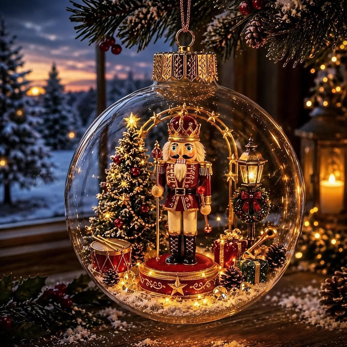 ChristmasAura – Glowing Holiday Diorama Ornament