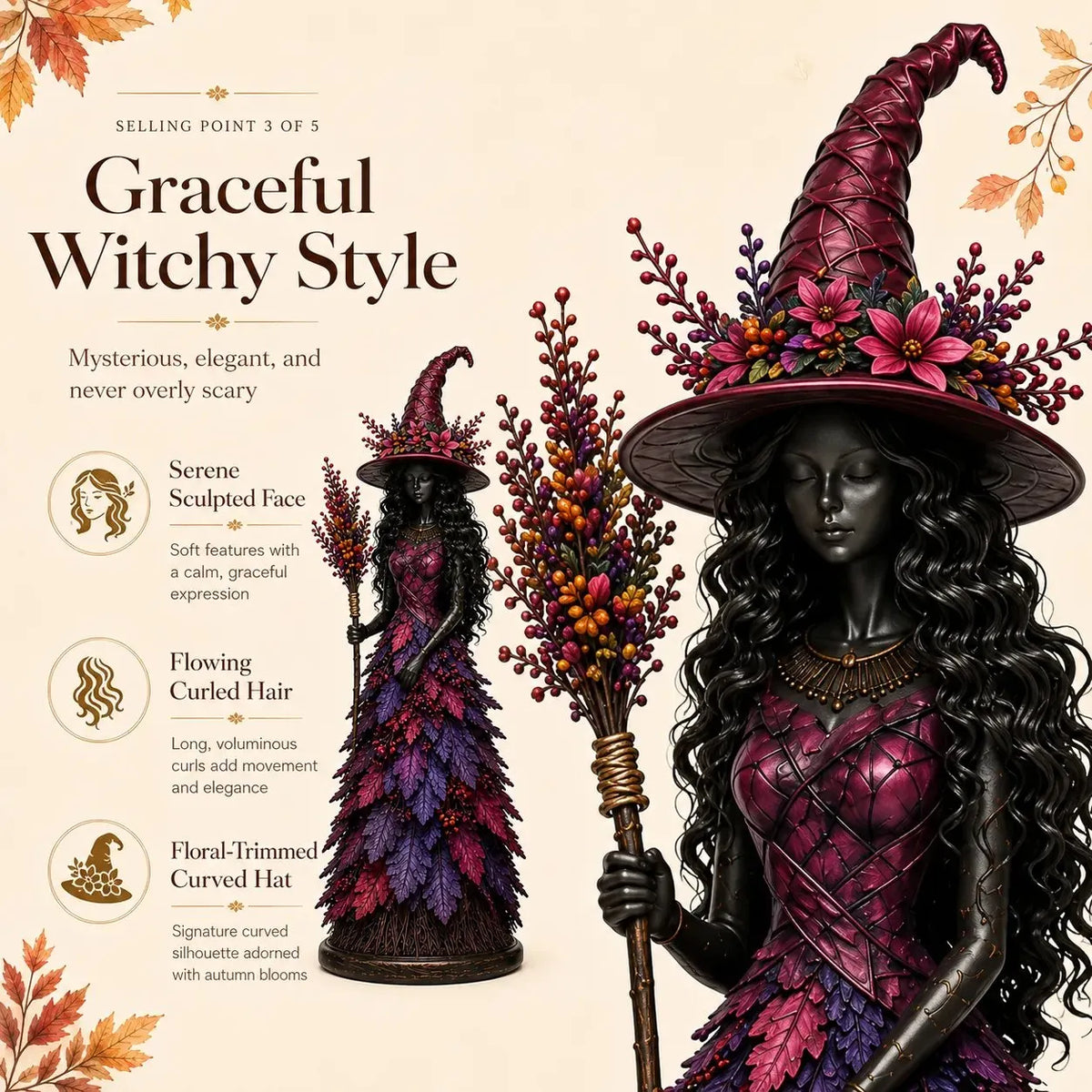 SpellHarvest – Enchanted Fall Witch Decor