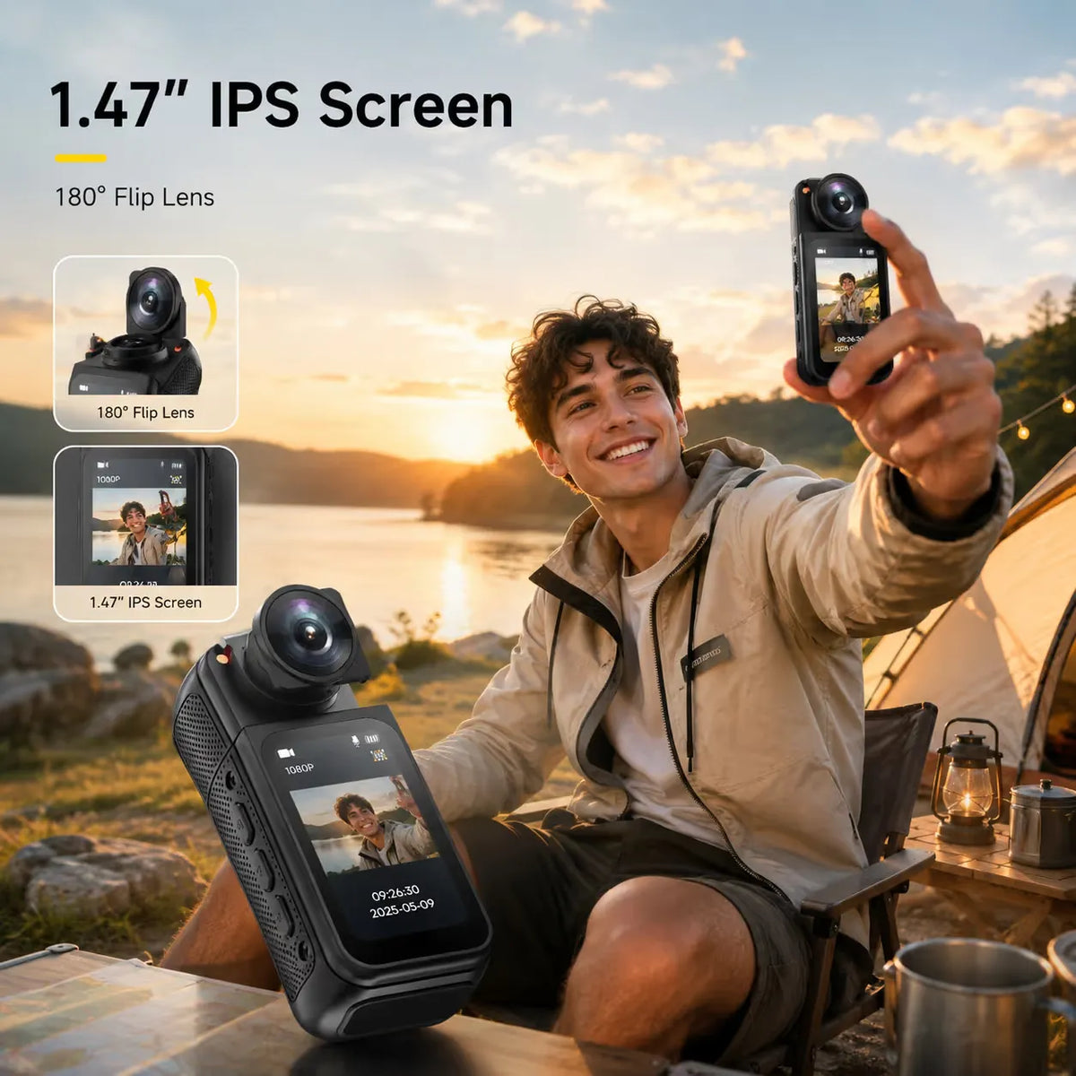 MagnaView – Magnetic 2.7K POV Action Camera