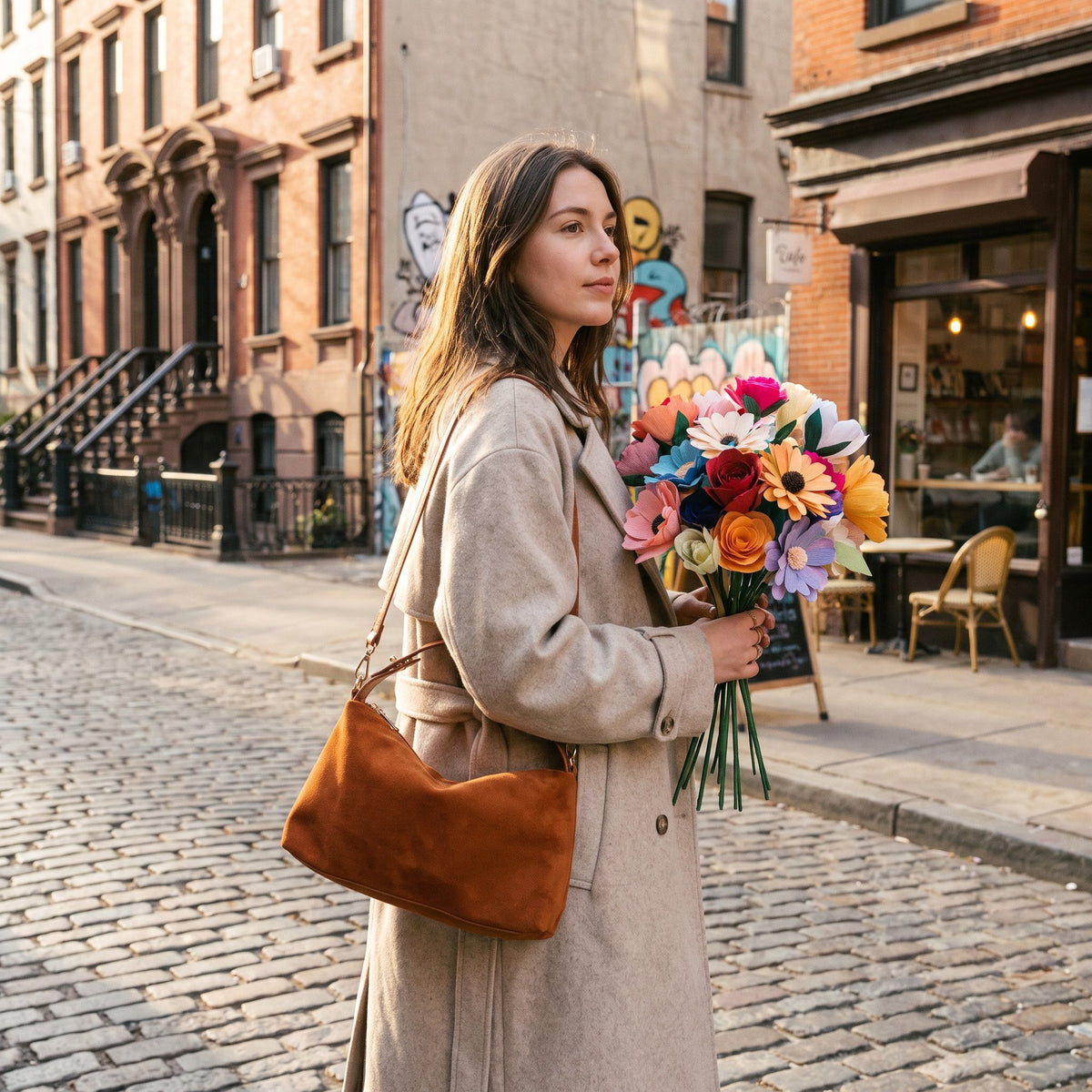 Vintara – Women’s Timeless Suede Boston Bag