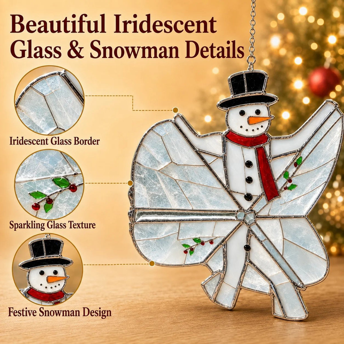 TwinkleCraft – Christmas Iridescent Suncatcher Kit