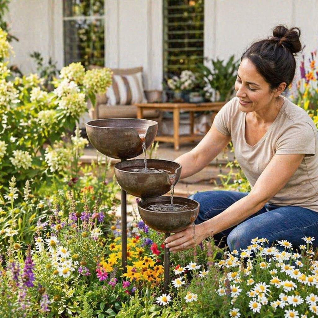 GardenRipple – Outdoor Bird Bath Stake