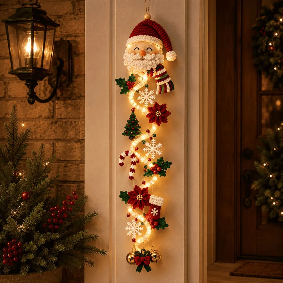 MerryGlow – Cascading Christmas Lighted Door Hanger
