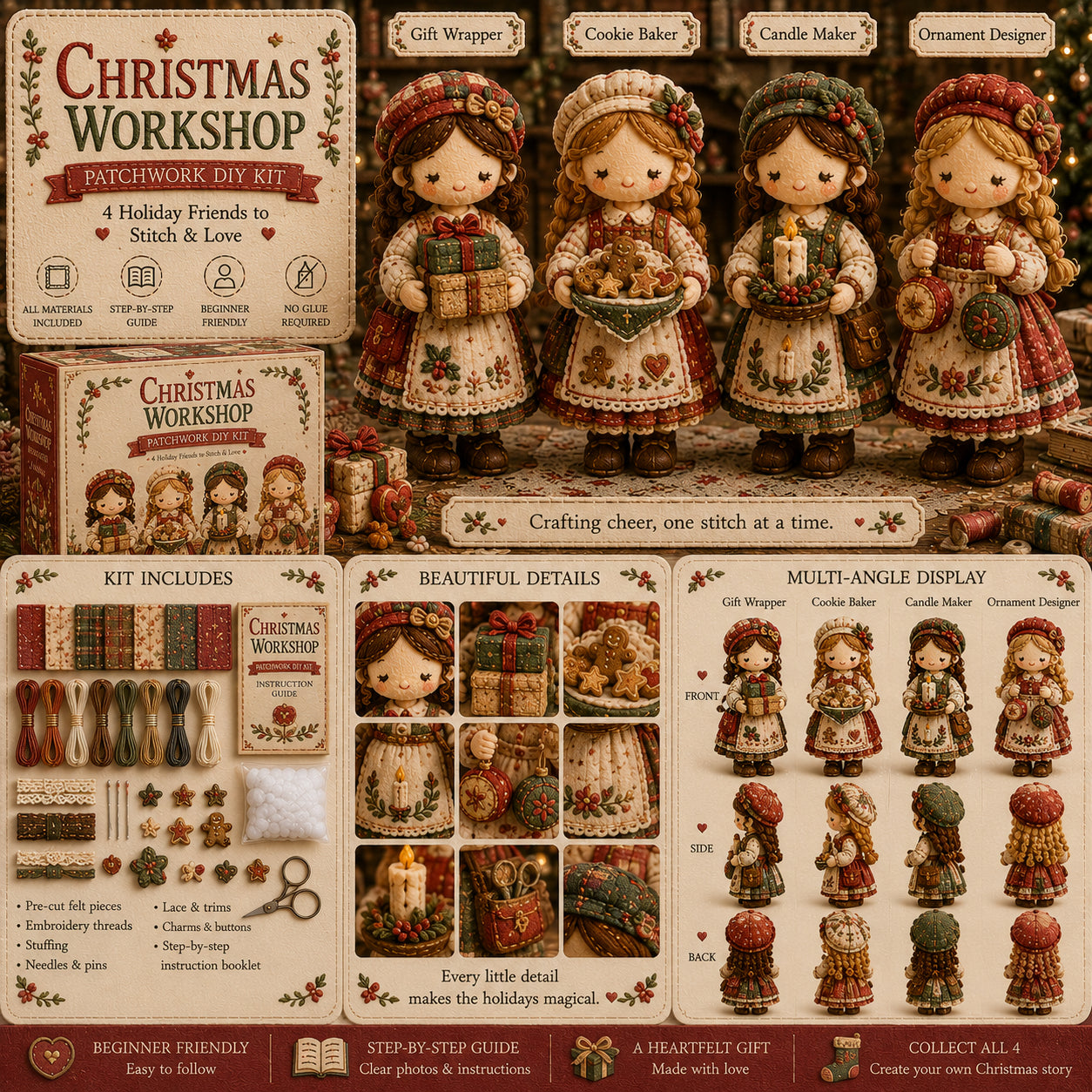 StitchTales – Patchwork Doll Sewing Kit