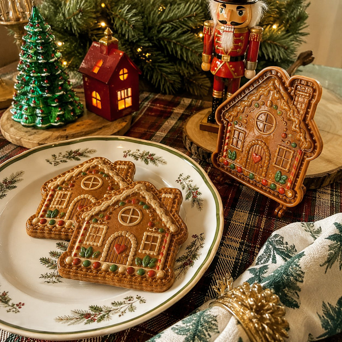 JollyBake – 16-Design Holiday Pie Mold Set