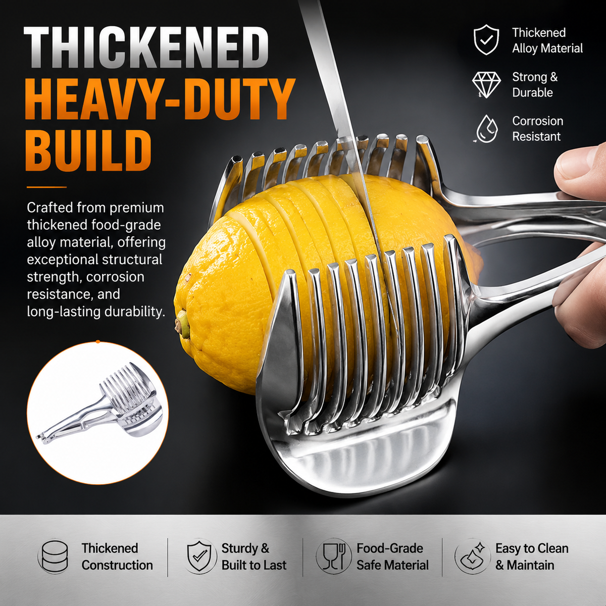 SlicePro – Safe & Precise Multi-Functional Food Slicer
