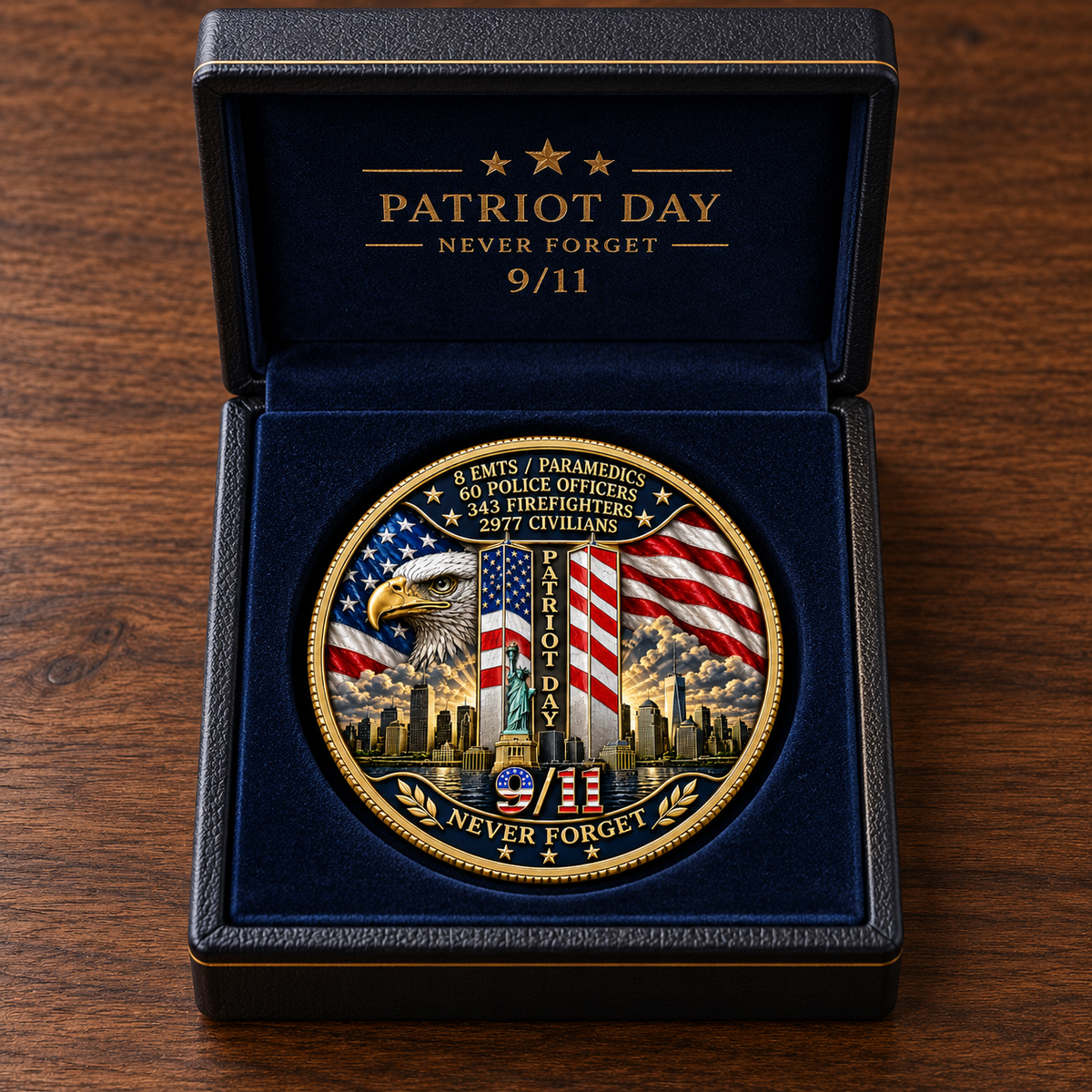 ❤️Last Day 50% OFF - 🎖️9/11 Never Forget Memorial Coin