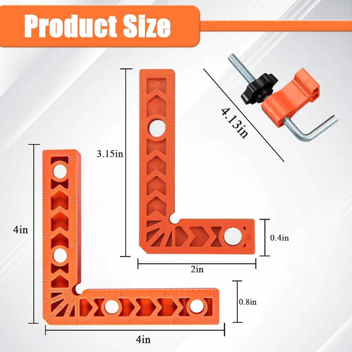AnglePro – 90° Corner Clamp & Positioning Square Set
