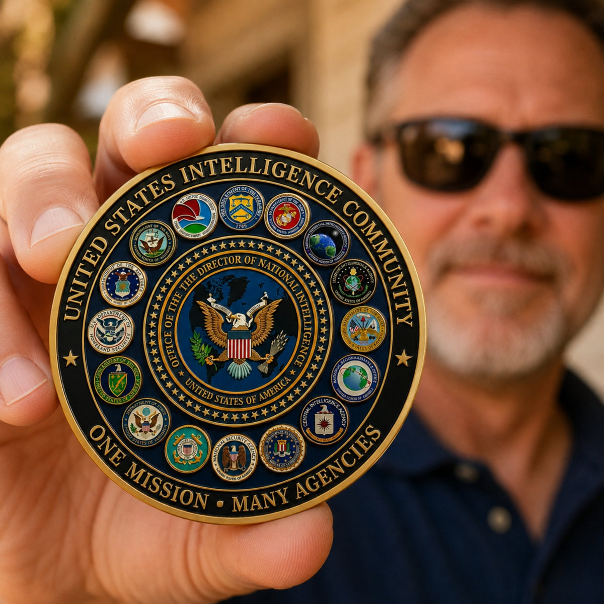 🦅U.S. Intelligence Community Commemorative Coin（Gift box included）