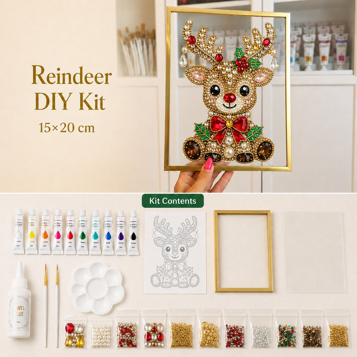 SparkleTree – Christmas Gem & Pearl Art Kit
